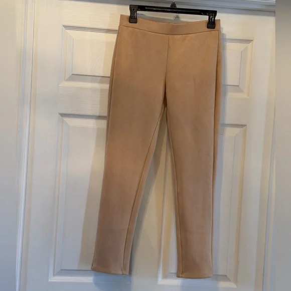 NWT Jude Connally Olivia faux suede camel ankle pants Size XS - Picture 5 of 11